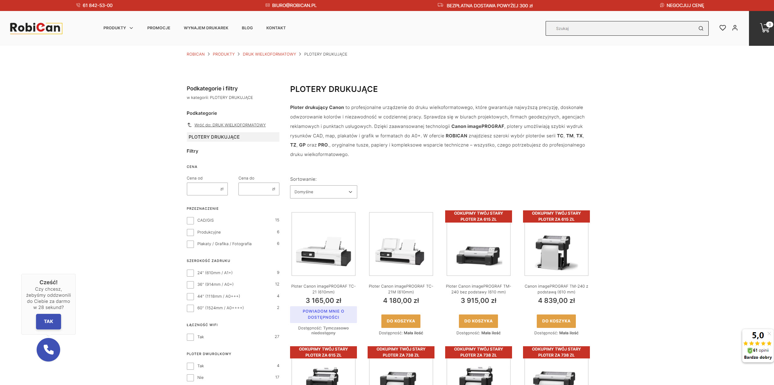 Plotery drukujące - jak wybrać urządzenie dopasowane do potrzeb firmy i pracowni projektowej?