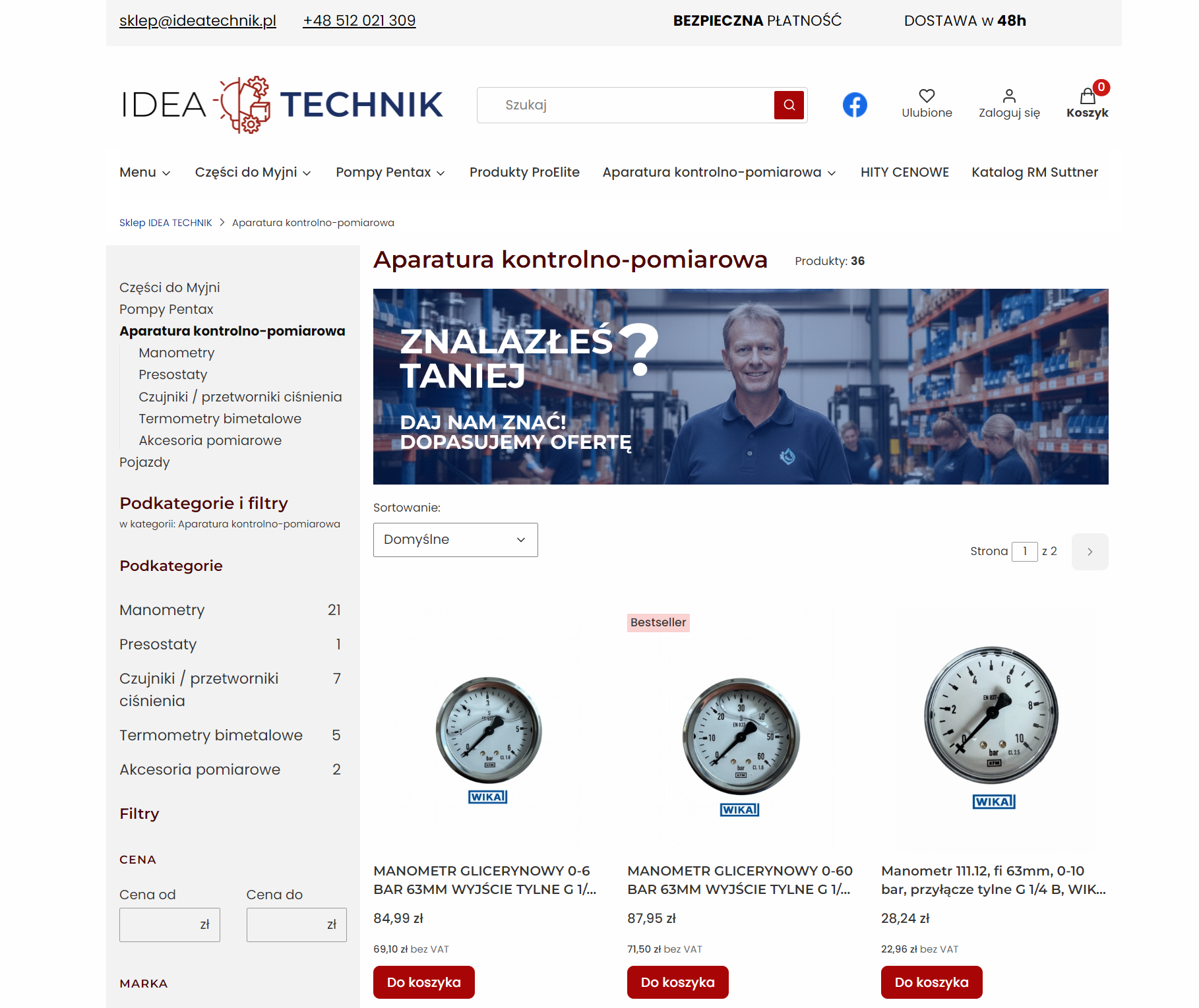Jakie urządzenia wchodzą w skład aparatury kontrolno pomiarowej i do czego służą?