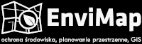 Logo firmy EnviMap - ochrona środowiska, ekspertyzy, opracowania i  raporty środowiskowe