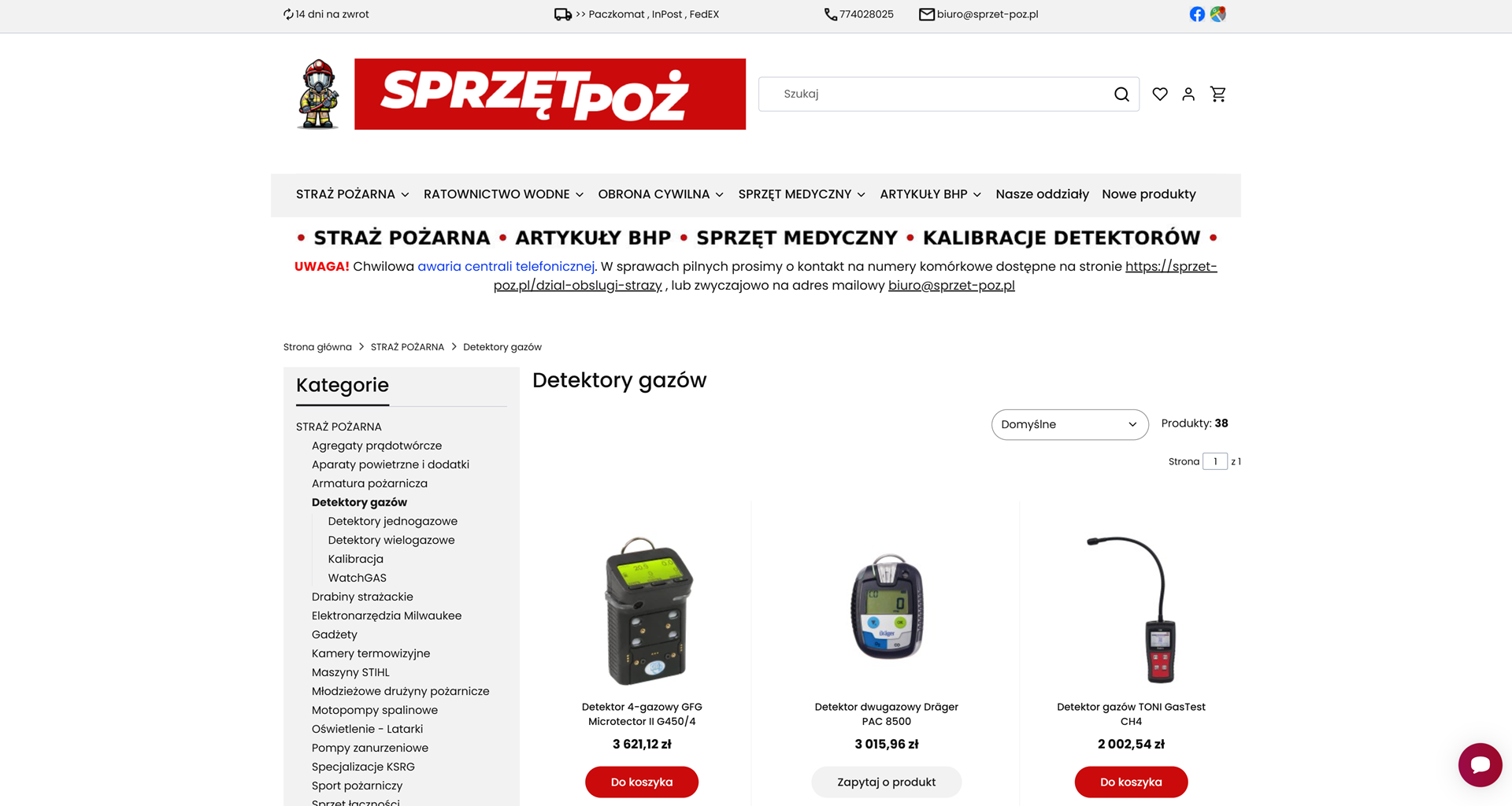 Detektory gazowe a bezpieczeństwo własne strażaka - rola alarmów bezruchu, sygnałów optyczno-akustycznych i transmisji danych w czasie rzeczywistym