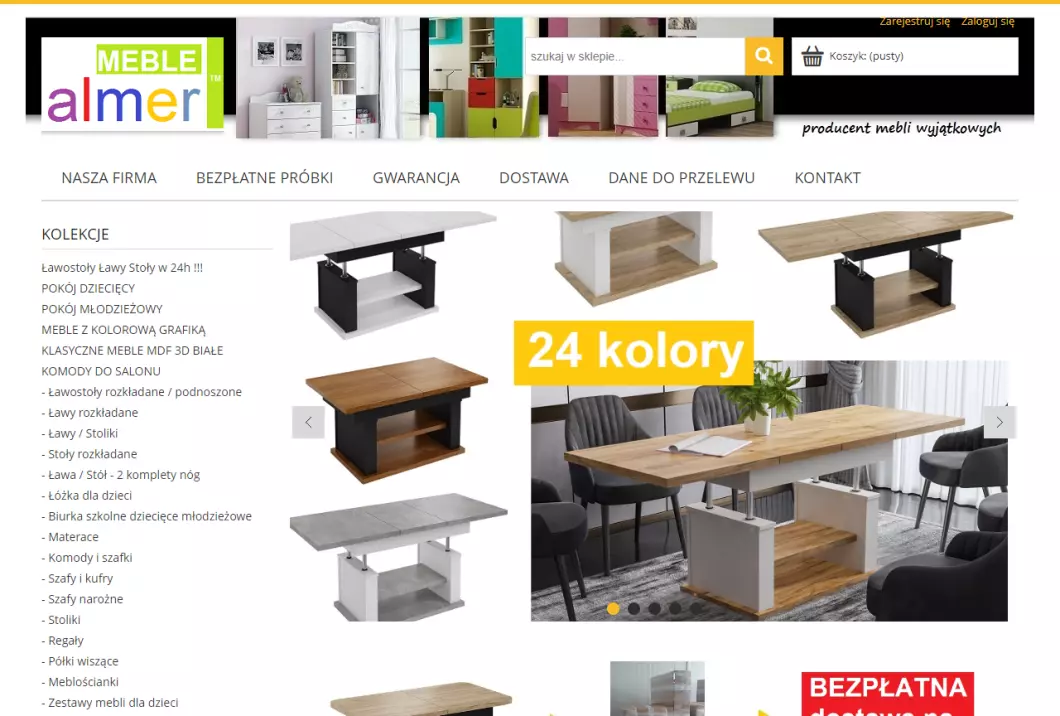 Zrzut ekranu strony