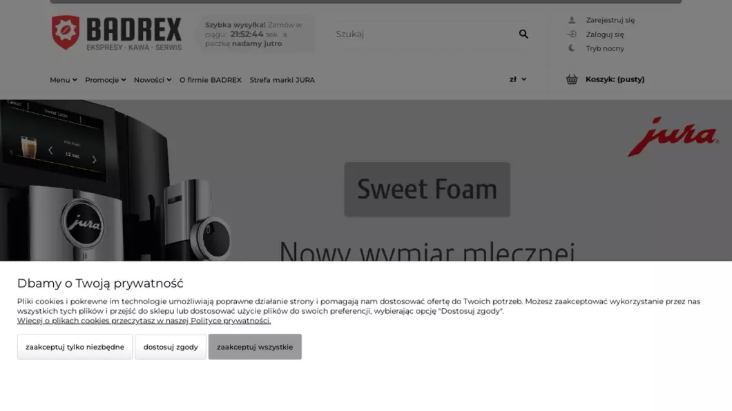Zrzut ekranu strony