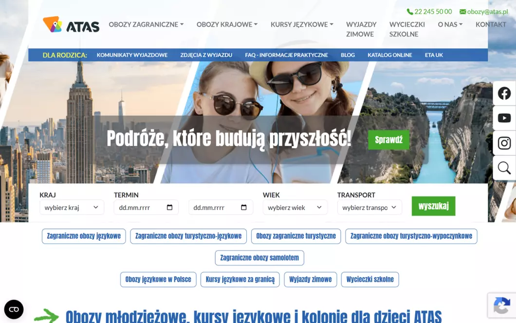 Zrzut ekranu strony